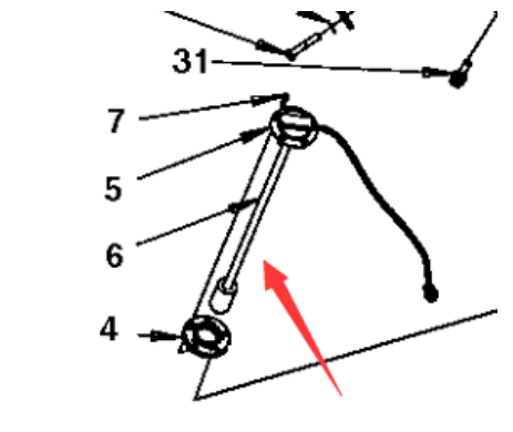 Danapak road roller diesel fuel level sensor part 