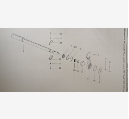 Main engine spiral shaft repair kit part number/48