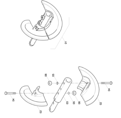 320MM Spiral Shaft Repair Kit Left Part Number/472