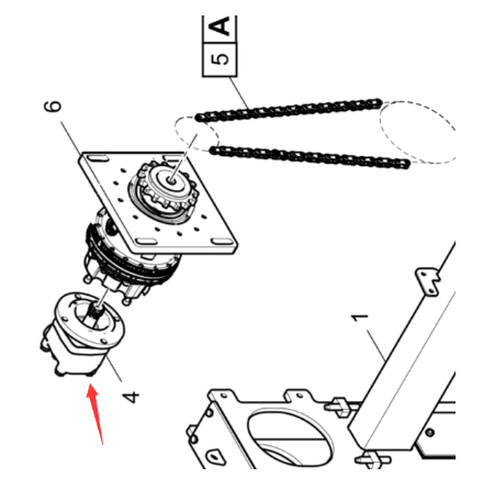 Laying machine screw motor part number/D966057211