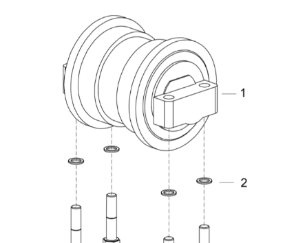 Small support wheel part number 4812246757 for pav
