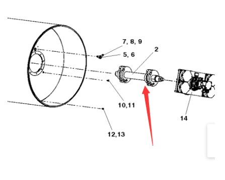 Asphalt paver vibration eccentric shaft assembly p
