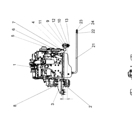 Laying machine diesel engine assembly part number 