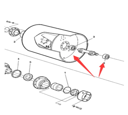 Laying machine vibration bearing part number 11406