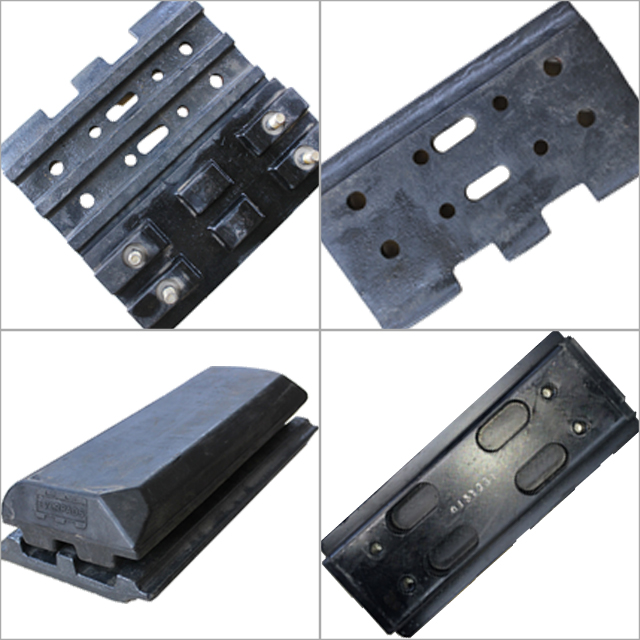 Imported track plate rubber block for paver 300-2