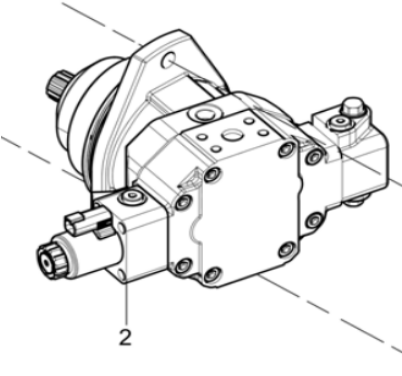 Laying machine F2500C walking motor part number/48