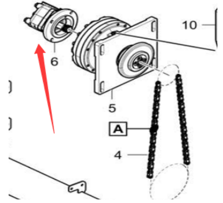Laying machine screw motor part number/4812011691