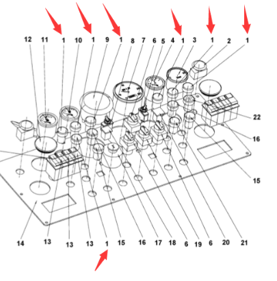 Red indicator light part number 4812267316