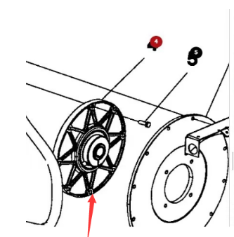 Imported paver flywheel connecting plate assembly 