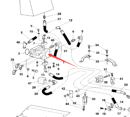 Laying machine vibration pump part number 48121158