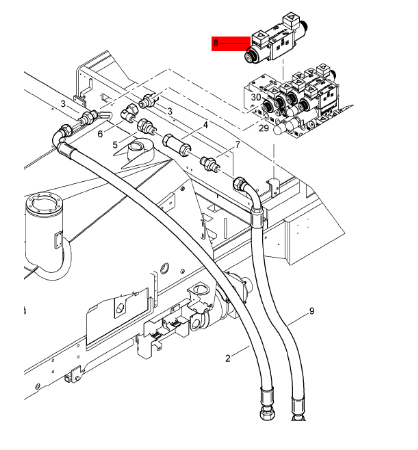 Laying machine solenoid valve assembly part number