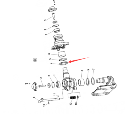 Part number 4700388171 for the middle hinge V-ring