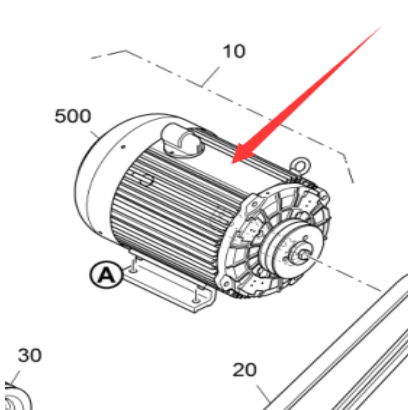 Heating motor 23301 for the paver's ironing plate