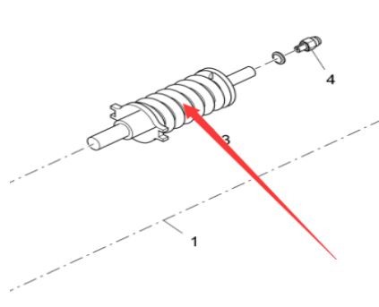 Paver Track Tensioning Spring Device 2030566