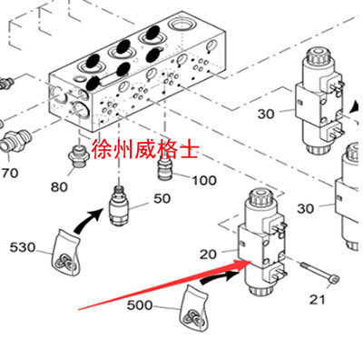 Imported paver scraper motor solenoid valve 237582
