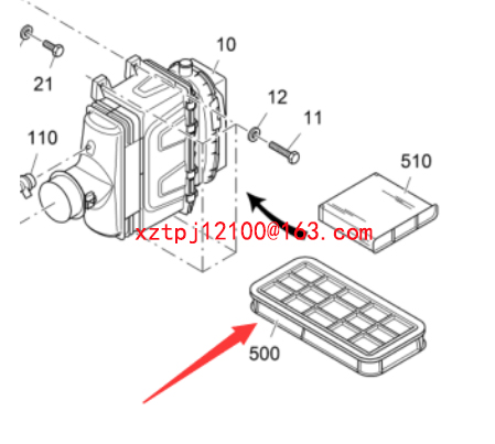 Paver air filter inner core 2283672