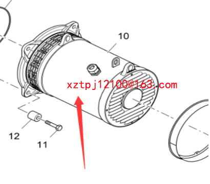 Paver heating motor part number 2408851