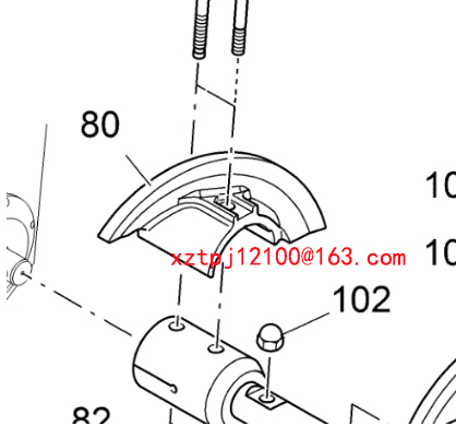 Right connecting blade of imported paver 2617144