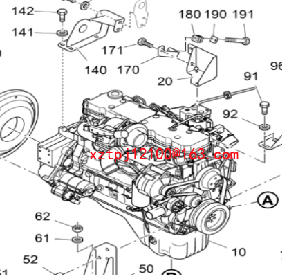Spreader diesel engine assembly 2286776
