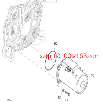 Imported paver heating motor 2647627