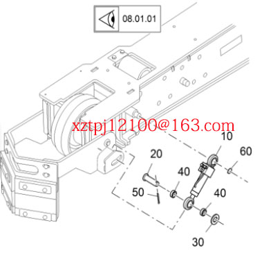 Imported paver track scraper oil cylinder 2184862