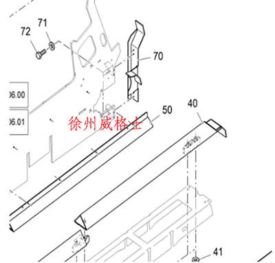 Imported paver chain protection side protection 25