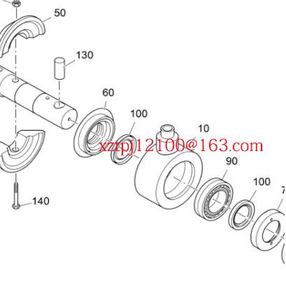Imported paver host suspension bearing 9541130635