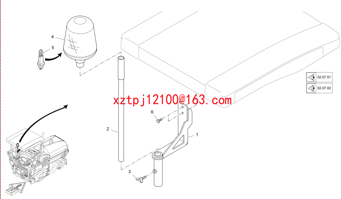 S1600-2 paver SCREW 9508200316,9508200933