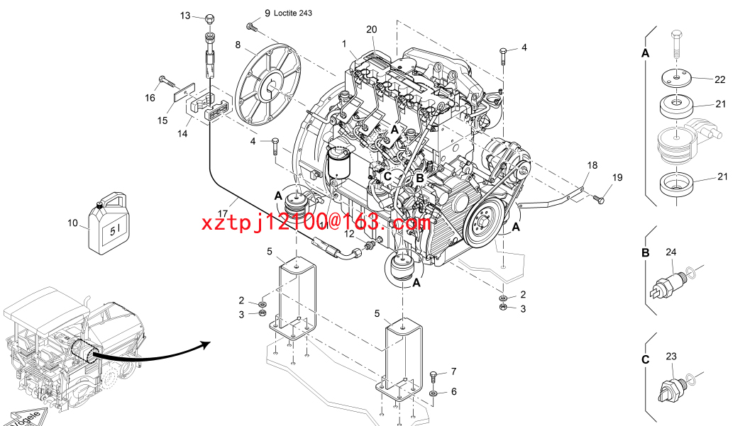 S1300-2 paver WASHER 9501307349,9500130125
