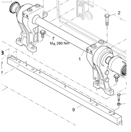 Fogler S1900-3L1 meter iron plate compactor, right