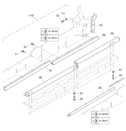 Fogler paver scraper chain protection right rear g