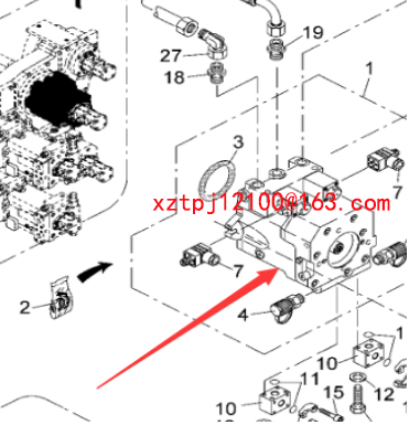Imported paver walking pump 9627861000