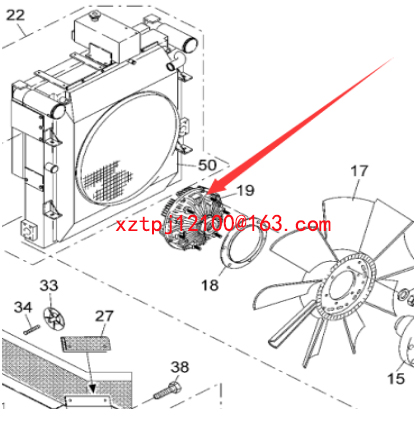 Imported paver engine fan coupling, 4610222103