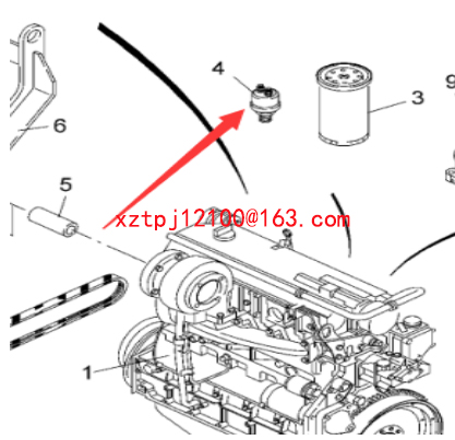 Paver oil pressure sensor, 2005022