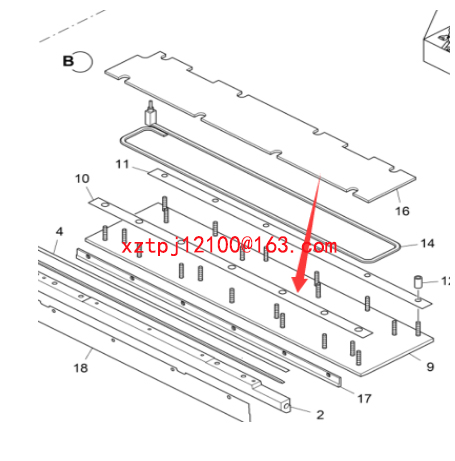 Extending the bottom plate of the spreading machin