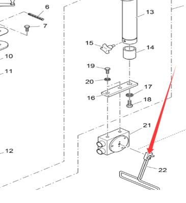 Fogler paver slope sensor bow, 245214009