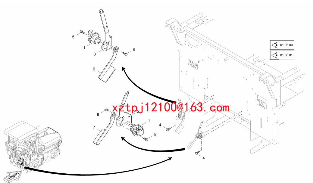 S1300-2 paver SCREW 9508160933,9506160933,95061209