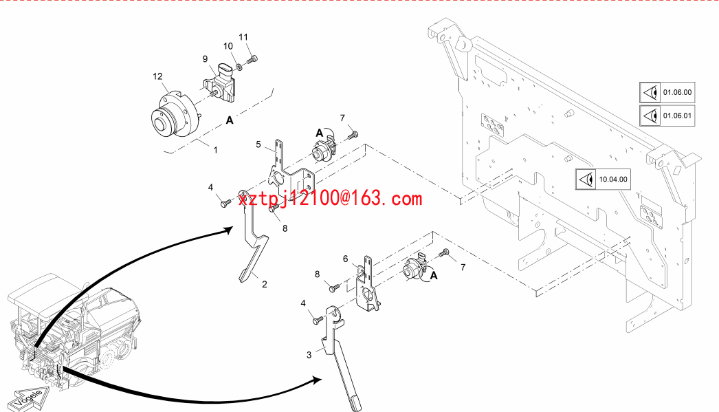 S1300-2 paver CONNECTING CABLE 2028733