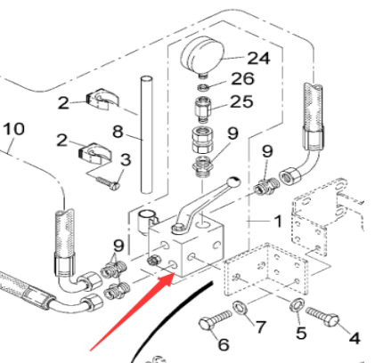 Fugler paver manual pump 9628031000