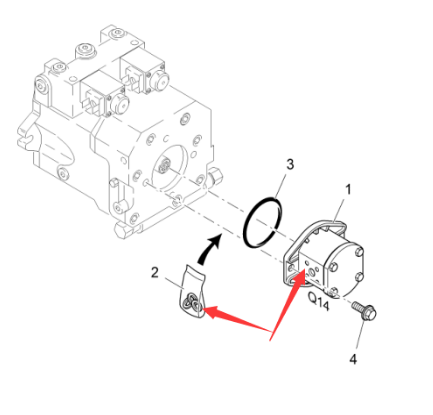 Fogler paver hammer hydraulic pump 9628211000