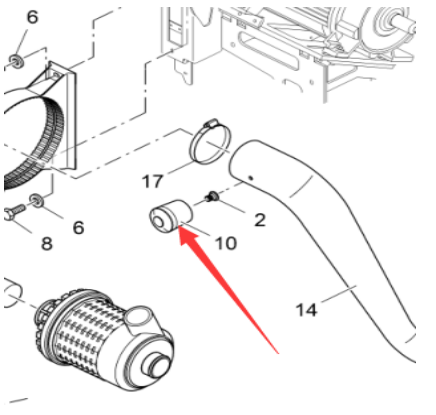 Fogler paver air filter blockage alarm (sensor) 46
