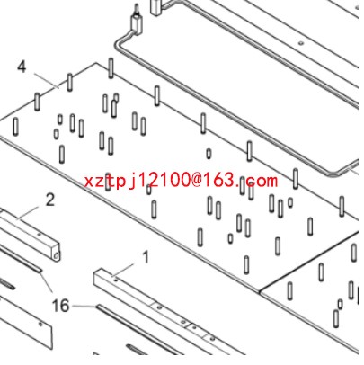 Paver main machine ironing plate bottom plate 4602
