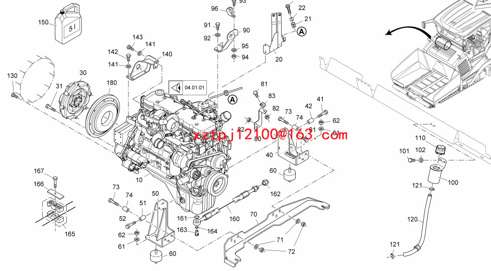 Fogler S2100-3 paver	DIESEL ENGINE 2182455