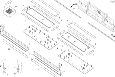 Fogler Paver 1.5-meter Screed Repair Kit Part Numb