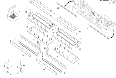 Fogler 75cm Screed Repair Kit Part Number 2166459