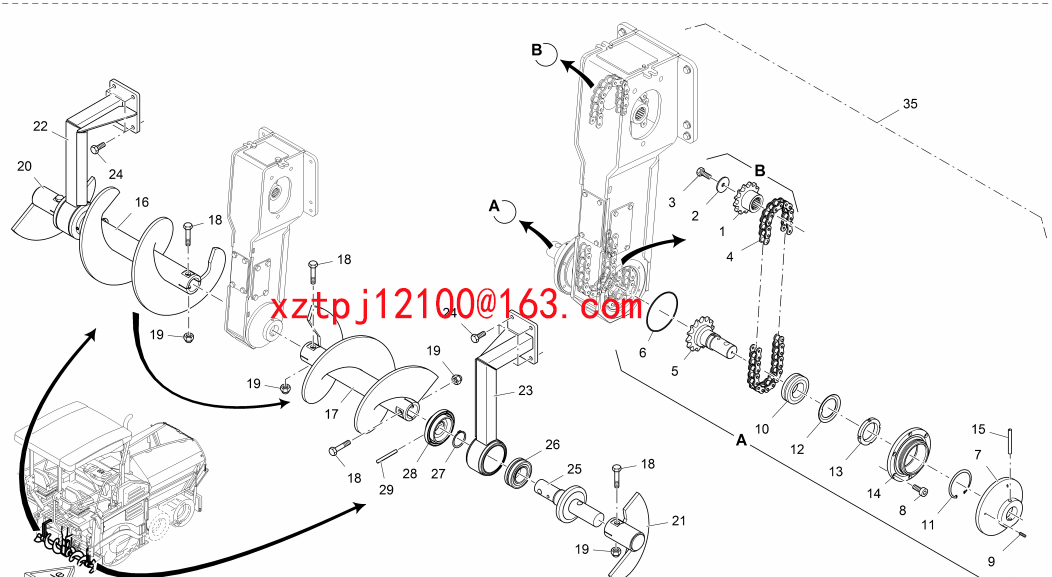 S1880-3 paver SCREW 9512250933