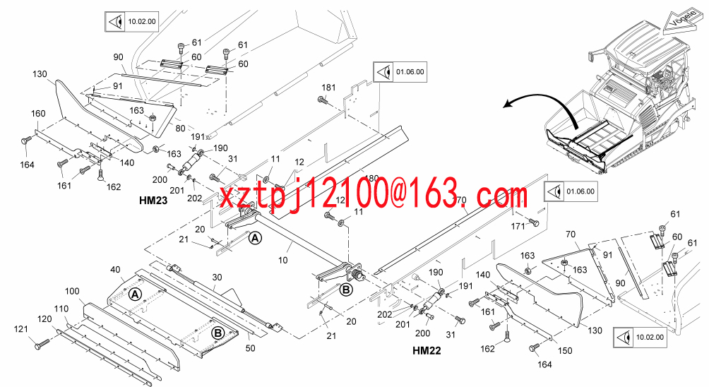 VOGELE s1800-3L paver SCREW 9510250933