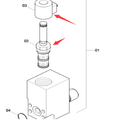Danapak paver accessories scraper solenoid valve c