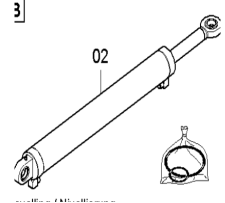Danapak paver accessory SD2530CS leveling oil cyli