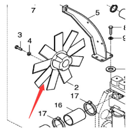 Danapak cooling fan part number 95055147